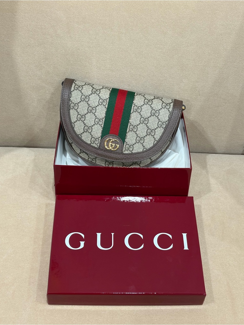 Gucci Mini Ophidia Flap Bag - Picture 12 of 16